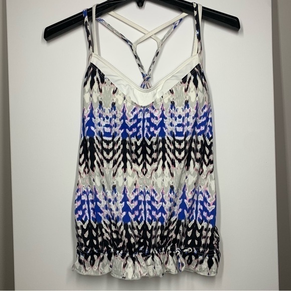 Athleta Swim suit Matching Set Blue Kamala Tankini Top Swim Shorts Size XS - Picture 5 of 16